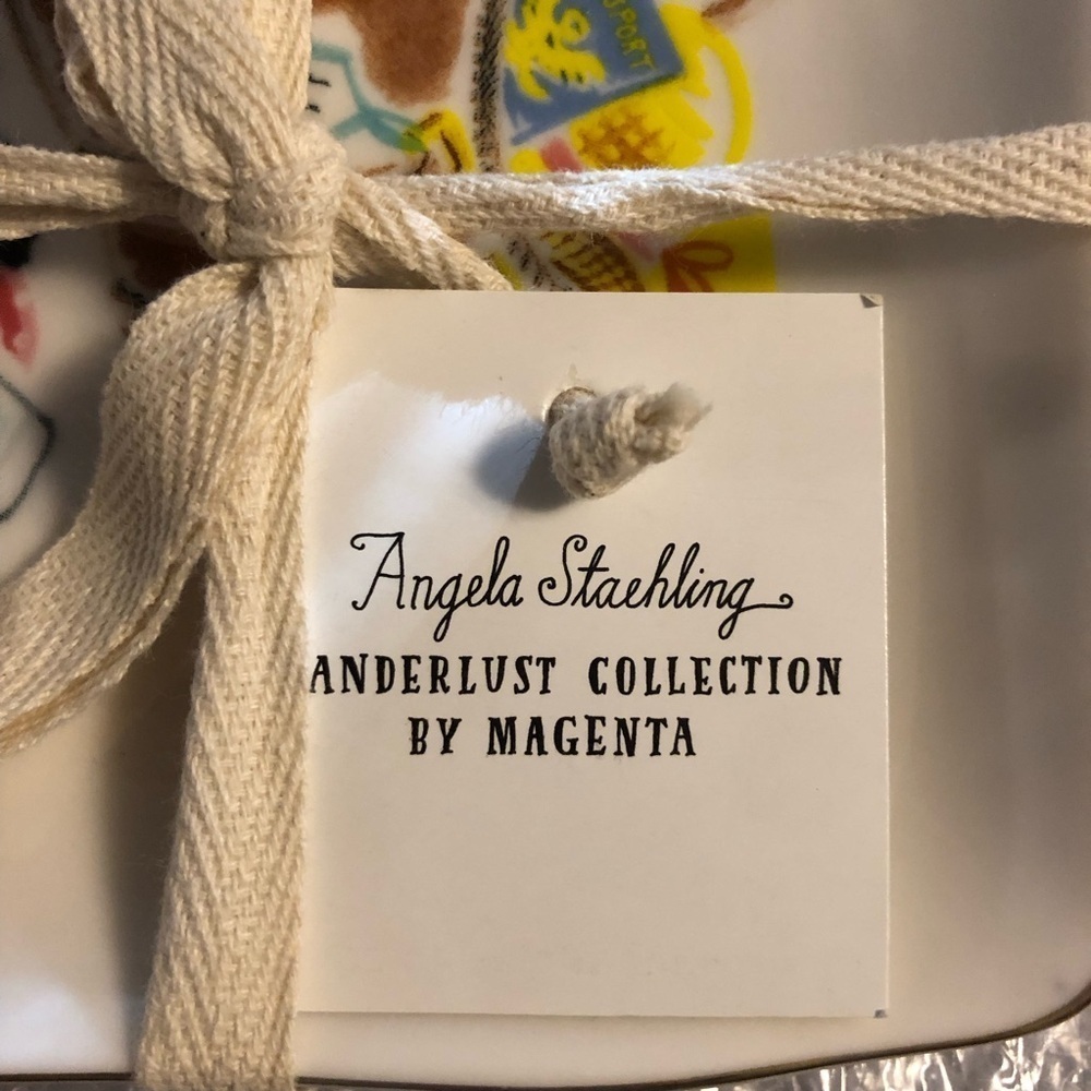 Angela Staehling Wanderlust Collection Ceramic Trinket Dish Set by Magenta - Picture 6 of 7